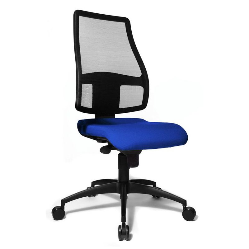Topstar bureaustoel Synchro Net, rood, synchrone mechaniek, 110 kg draagkracht